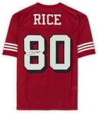Framed Jerry Rice San Francisco 49ers Signed Red Mitchell & Ness Auth Jersey
