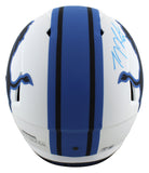 Lions T.J. Hockenson Signed Lunar Full Size Speed Rep Helmet BAS Witnessed