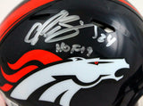 Champ Bailey Autographed Denver Broncos Speed Mini Helmet w/HOF-Beckett W Holo