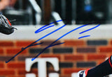 Ronald Acuna Signed Braves Batting w/ Short Hair 16x20 Photo- Beckett W *Blue