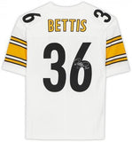 Framed Jerome Bettis Steelers Signed Mitchell & Ness White Authentic Jersey