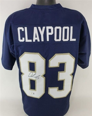 Chase Claypool Signed Notre Dame Fighting Irish Jersey (Beckett) Steelers W.R.