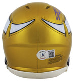 Vikings Jared Allen Authentic Signed Flash Speed Mini Helmet BAS Witnessed