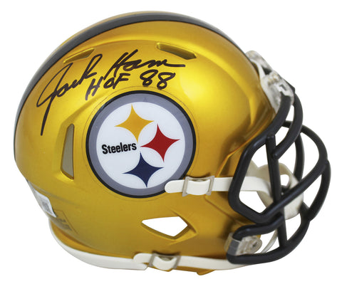 Steelers Jack Ham "HOF 88" Authentic Signed Flash Speed Mini Helmet BAS Witness