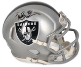 TIM BROWN Autographed Los Angeles Raiders Mini Flash Speed Helmet BECKETT