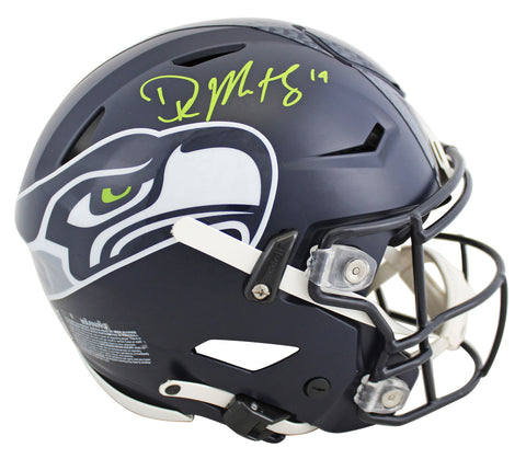 Seahawks DK Metcalf Authentic Signed Speed Flex Full Size Helmet BAS Witnessed
