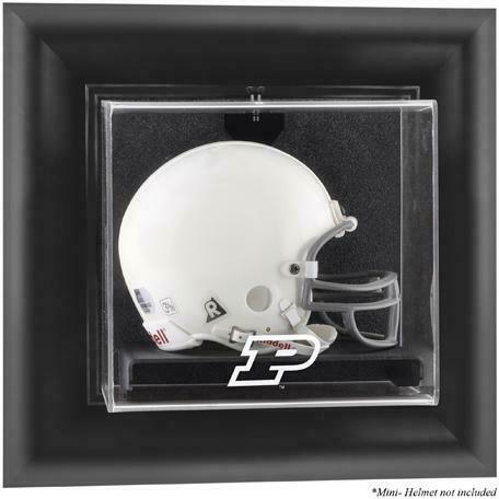 Purdue Black Framed Wall-Mountable Mini Helmet Display Case - Fanatics