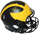 Ty Law Autographed Michigan Wolverines Authentic Speed Helmet Beckett 35604