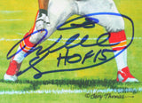 Will Shields Autographed Steelers Goal Line Art Card w/ HOF- Beckett *Blue