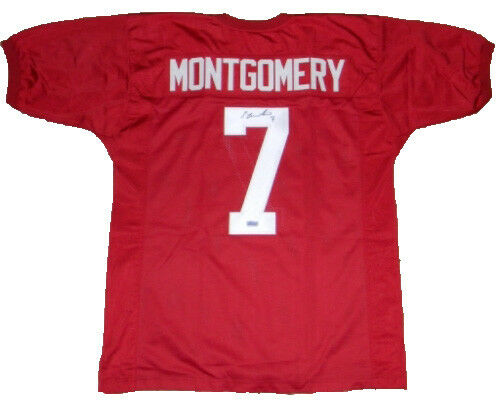 TY MONTGOMERY SIGNED AUTOGRAPHED STANFORD CARDINAL #7 JERSEY COA