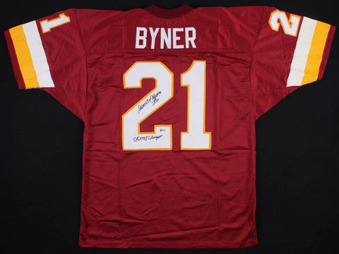 Earnest Byner Signed Redskins Jersey Inscribed "SB XXVI Champs" (Beckett COA)