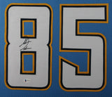 ANTONIO GATES (Chargers Lblue TOWER) Signed Autographed Framed Jersey Beckett