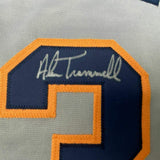 Framed Autographed/Signed Alan Trammell 33x42 Detroit Grey Jersey JSA COA