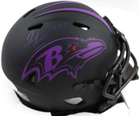 Jamal Lewis Signed Baltimore Ravens Eclipse Speed Mini Helmet - Beckett W Auth
