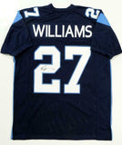 Ricky Williams Autographed Blue Pro Style Jersey- JSA W Auth *2