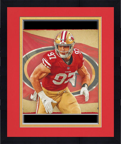 FRMD Nick Bosa 49ers 16x20 Photo Print-Designed & Signed by Brian Konnick-LE 25