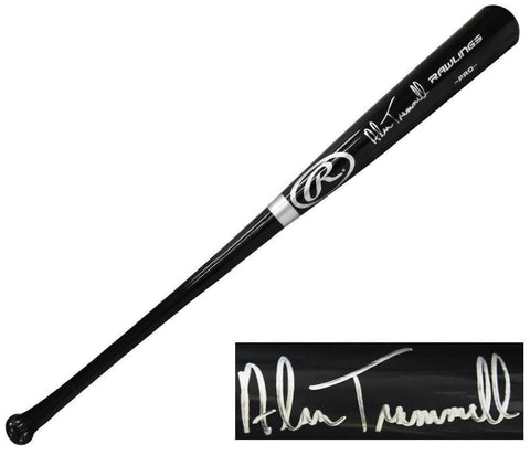 Alan Trammell (DETROIT TIGERS) Signed Rawlings Pro Black Baseball Bat - (SS COA)
