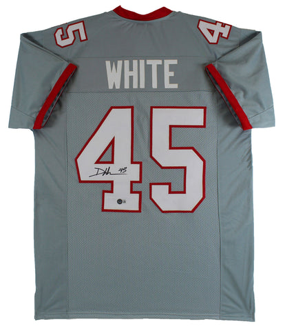Devin White Authentic Signed Grey Pro Style Jersey Autographed BAS Witnessed