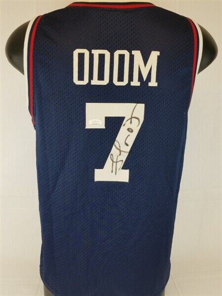 Lamar Odom Signed Los Angeles Clippers Jersey (JSA COA) #4 Overall Pic –