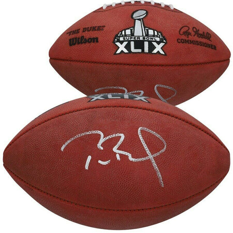 TOM BRADY Autographed Patriots Super Bowl XLIX (49) Pro Football FANATICS