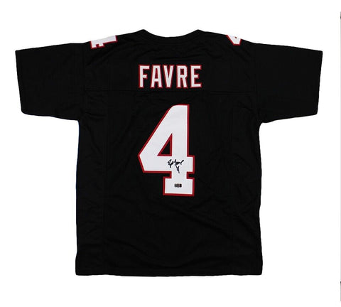 Brett Favre Signed Atlanta Custom Black Jersey