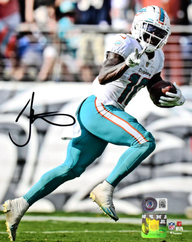 Tyreek Hill Autographed Miami Dolphins 8X10 Peace Photo- Beckett W Hologram