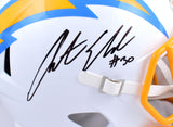 Austin Ekeler Autographed Los Angeles Chargers F/S Speed Helmet - PSA *Black