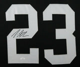 JOE HADEN (Steelers black SKYLINE) Signed Autographed Framed Jersey JSA