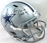 Roger Staubach Autographed Cowboys F/S Speed Helmet w/SB MVP- Beckett W Hologram