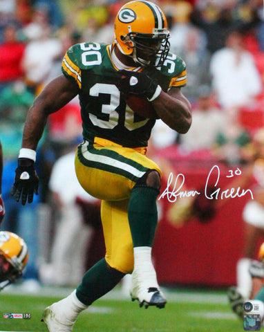 Ahman Green Autographed Green Bay Packers 16x20 HM Running-Beckett W Hologram