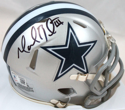 Marion Barber Autographed Dallas Cowboys Speed Mini Helmet-Beckett W Hologram