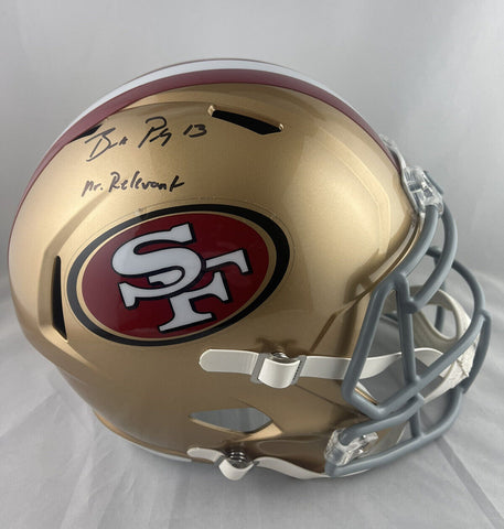 Brock Purdy Autographed San Francisco 49ers Full Size Speed Helmet Inscription “MR. RELEVANT" - Beckett