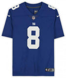 Framed Daniel Jones New York Giants Autographed Blue Nike Limited Jersey