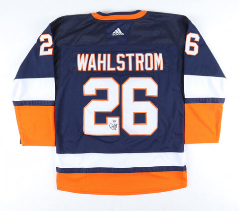 Oliver Wahlstrom Signed New York Islanders Jersey (JSA COA) Isles, Right Winger