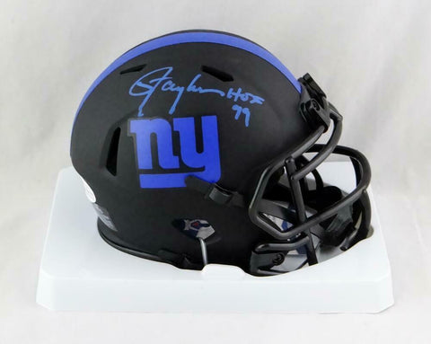 Lawrence Taylor Autographed NY Giants Eclipse Mini Helmet w/HOF- Beckett W *Blue