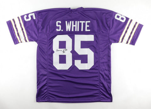 Sammy White Signed Minnesota Vikings Jersey (JSA COA) 2xPro Bowl Wide Receiver