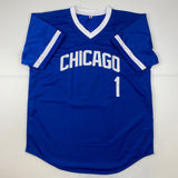 Autographed/Signed Nick Madrigal Chicago Blue Baseball Jersey Beckett BAS COA