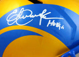 Eric Dickerson Signed LA Rams Flash Speed F/S Helmet w/HOF-Beckett W Hologram