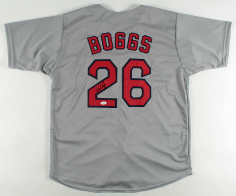 Wade Boggs Signed Boston Red Sox Gray Jersey (JSA COA) 12xAll-Star 3B 1985-1996