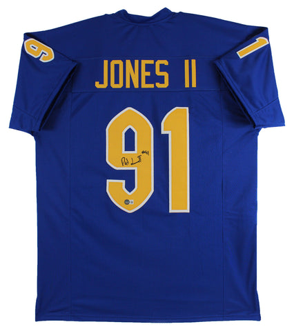 Pittsburgh Patrick Jones Authentic Signed Blue Pro Style Jersey BAS Witnessed