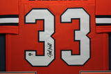 JAVONTE WILLIAMS (Broncos orange TOWER) Signed Autograph Framed Jersey Beckett