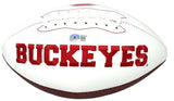 Jaxon Smith-Njigba Signed Ohio State Buckeyes Logo Football (Beckett) Receiver