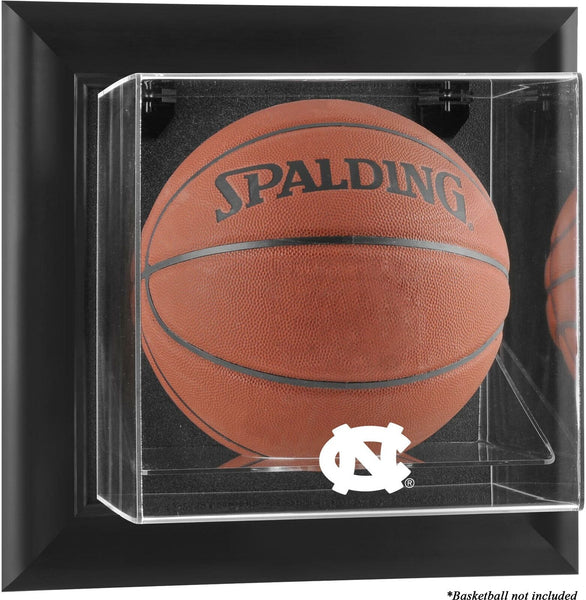 North Carolina Tar Heels Black Framed Wall-Mountable Basketball Display Case