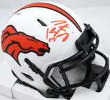 Peyton Manning Autographed Denver Broncos Lunar Speed Mini Helmet-Fanatics