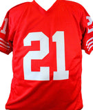 Frank Gore Autographed Red Pro Style Jersey- JSA Witnessed Auth *2