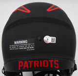 Mac Jones Auto Patriots Eclipse Full Size Helmet (Light Auto) Beckett WS86060