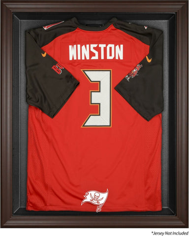 Buccaneers Brown Framed Logo Jersey Display Case - Fanatics Authentic