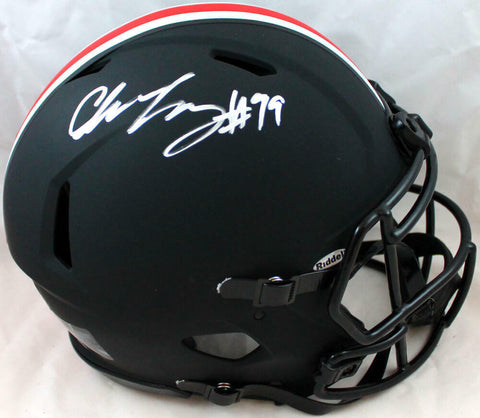 Chase Young Autographed Ohio State F/S Eclipse Speed Authentic Helmet-Fanatics