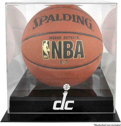 Washington Wizards Blackbase Team Logo Basketball Display Case w/Mirrored Back
