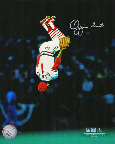 Ozzie Smith Signed St Louis Cardinals Flip Action 8x10 Photo - (SCHWARTZ COA)